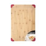 Farberware 12X18 inch Thick Bamboo Wood Cutting Board with Non-Slip Red Corners - Image 6