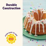 Wilton Everyday Non-Stick Bundt Cake Pan 9.51" Fluted Tube Baking Pan, Packaging May Vary - Image 5