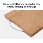 Pompotops Professional Cutting Board, Thickened Cutting Board Chinese Kitchen Cutting Board Large Solid Wood Knife Board Fruit Chopping Board Stall Chopping Board, For Kitchen Essentials - Image 4