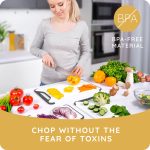 𝐁𝐏𝐀-𝐅𝐫𝐞𝐞 Cutting Boards for Kitchen - Plastic Cutting Board Set of 3, Dishwasher Safe Cutting Boards with Juice Grooves, Thick Chopping Boards for Meat, Veggies, Fruits, Non-Slip (Black) - Image 4