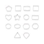 Metal Shaped Cookie Cutters Set, 14 Pieces, by Way To Celebrate