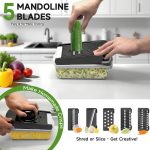 Aonhom Vegetable Chopper Food Slicer, 15 in 1 Multi-Function Food Chopper for Onion, Veggie, Cheese Grater, Vegetable... - Image 2