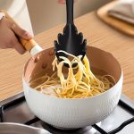 Black Silicone Cooking Utensils Set - 446°F Heat Resistant Kitchen Utensils,Turner Tongs,Spatula,Spoon,Brush,Whisk,Ki... - Image 4