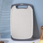 Plastic Cutting Boards for Kitchen Dishwasher Safe, Extra Large Cutting Board for Meat with Juice Grooves, Easy Grip Handle, Non-Slip, with Grinding Area - Image 4