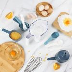 Mainstays 9-Piece Stackable Measuring Set Kitchen Tools for Cooking, 7.48" L, Blue - Image 5