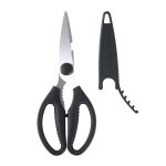 Mainstays Black Handle Stainless Steel Multi-Purpose 8.6in Kitchen Shears - Image 2