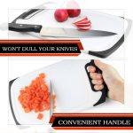 Belwares Plastic Cutting Boards Set of 3, with Non-Slip Feet & Deep Drip Juice Groove - Image 6