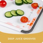 𝐁𝐏𝐀-𝐅𝐫𝐞𝐞 Cutting Boards for Kitchen - Plastic Cutting Board Set of 3, Dishwasher Safe Cutting Boards with Juice Grooves, Thick Chopping Boards for Meat, Veggies, Fruits, Non-Slip (Black) - Image 6