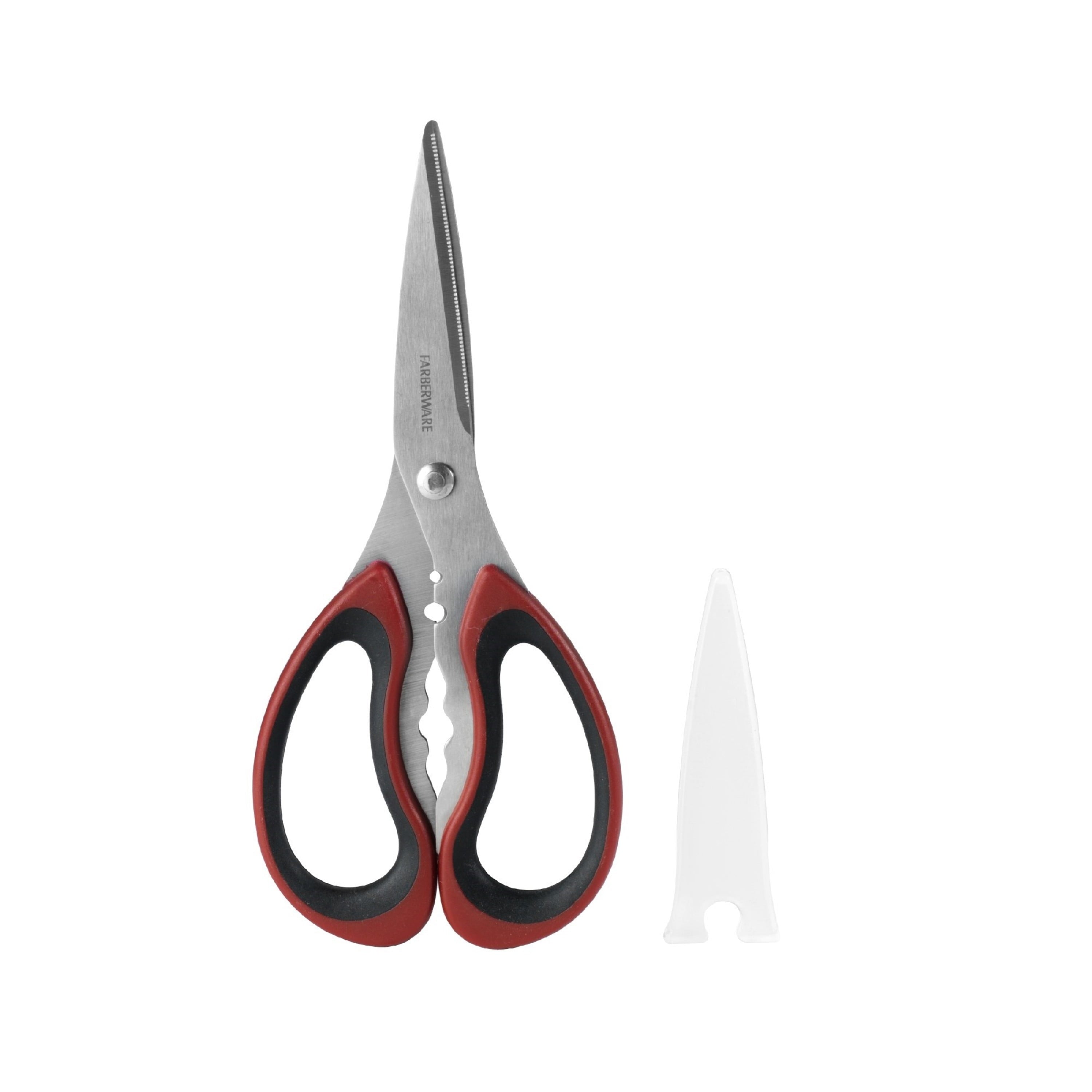 Farberware-Soft-Grips-Stainless-Steel-Kitchen-and-Herb-Shears-with-Red-and-Black-Handle_4ff00dbe-dc32-4589-af53-c5623655b138.90e859c75a54d33059d9c8d6f7a100a8 Soft Grips Stainless Steel Kitchen and Herb Shears with Red and Black Handle