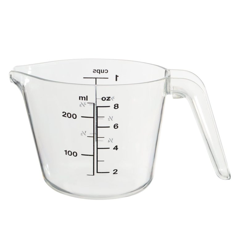 Mainstays 1 Cup Large Spout Plastic Measuring Cup, Clear