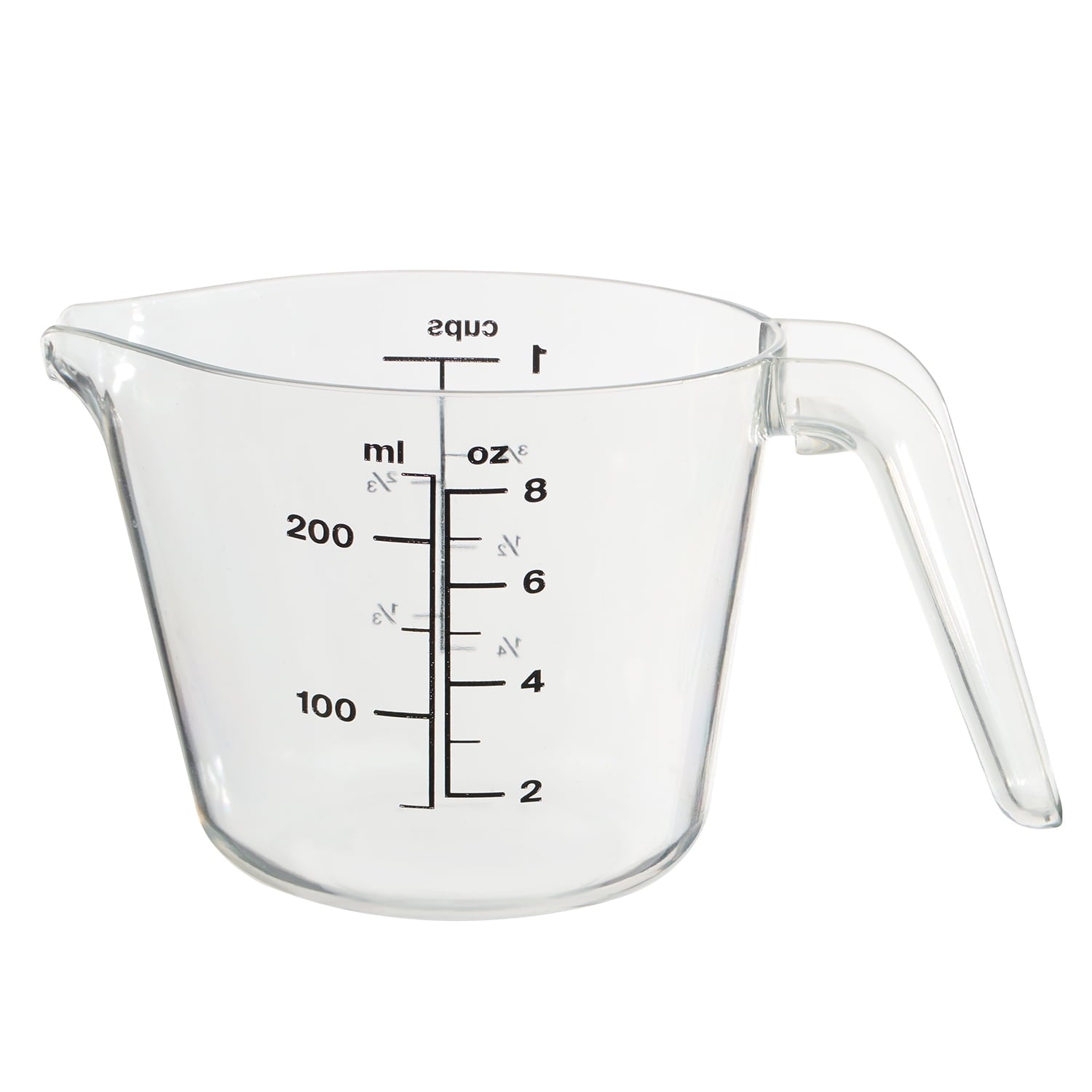 Mainstays-1-Cup-Large-Spout-Plastic-Measuring-Cup-Clear_753e31e0-6dfd-4974-aa3e-ce9ab6c06010.063262ad6f0039b106f65bc1c3e78cf6 Mainstays 1 Cup Large Spout Plastic Measuring Cup, Clear