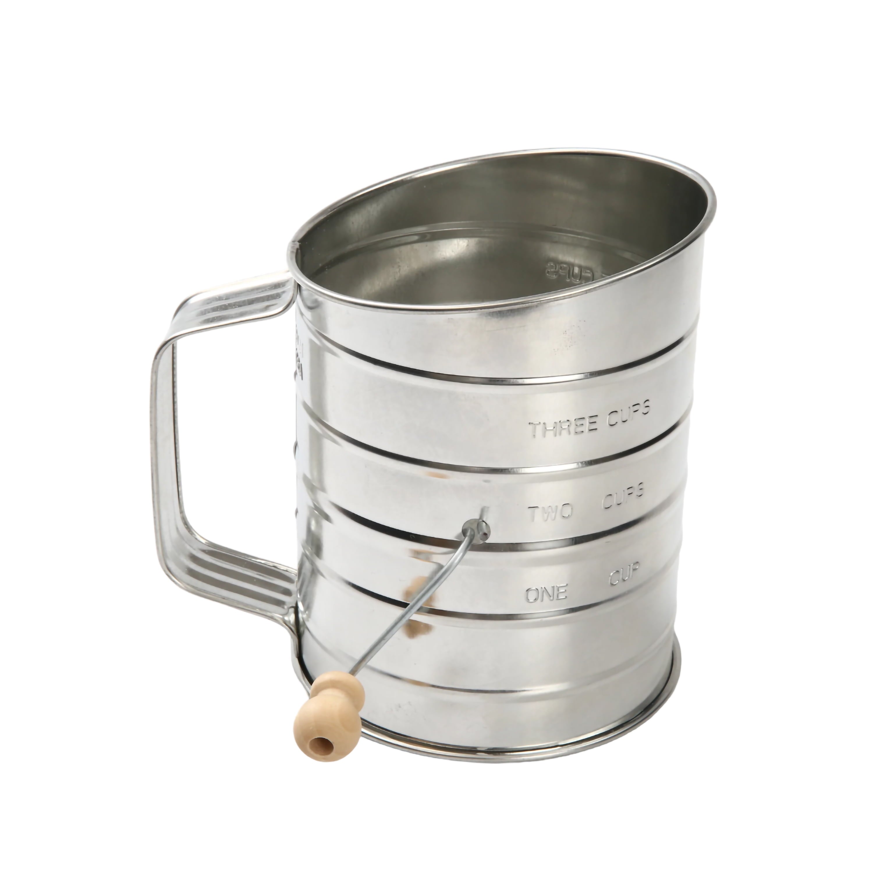 Mainstays-Stainless-Steel-3-Cup-Flour-Hand-Crank-Sifter-with-Beechwood-Handle-Silver_9df1180f-783e-4c69-ac7f-0ff9d257d60a.2cbf0780358f4c6de26b3952bb435442 Mainstays Stainless Steel 3 Cup Flour Hand-Crank Sifter with Beechwood Handle Silver