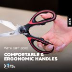 3 Pack Kitchen Scissors, Ultra-Sharp Premium Stainless Steel Heavy Duty Kitchen Shears & Multi Purpose Poultry Shears... - Image 6