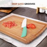 Extra Large Bamboo Cutting Board for Kitchen - Largest Wooden Butcher Block for Turkey, Meat, Vegetables, BBQ - 30 x 20 Inch - Over the Stove Cutting Board with Juice - Image 4