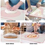 Mainstays Reusable Silicone 24"x 18" Pastry Mat with Measurements - Image 2