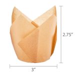 Kraft Tulip Baking Cups, 24 Pieces, by Way To Celebrate - Image 5